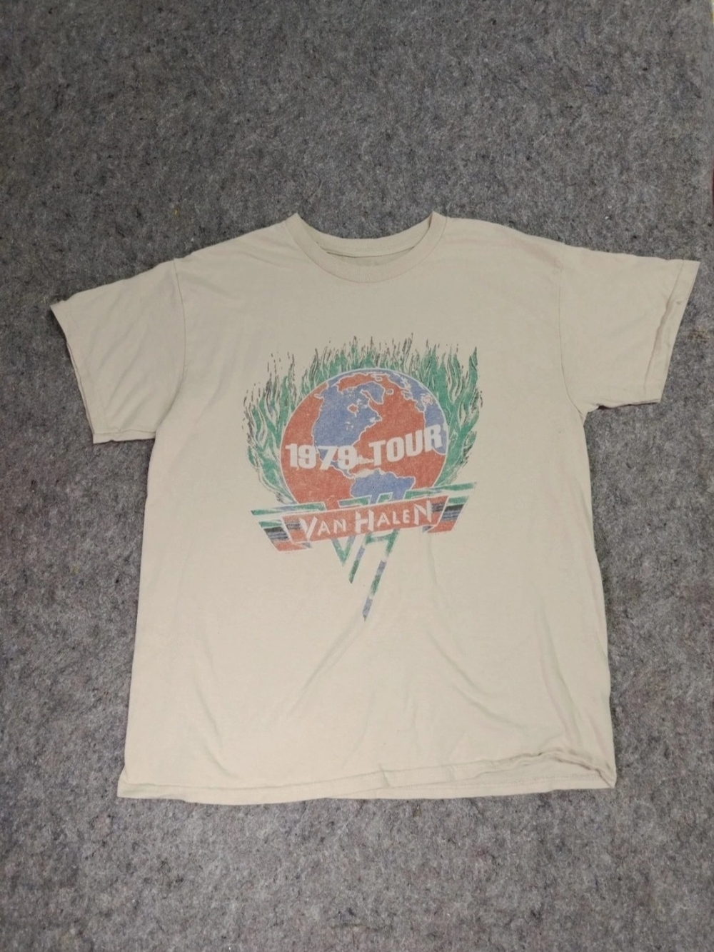 Van Halen 1979 World Tour T-shirt Mens L Rock Band Concert